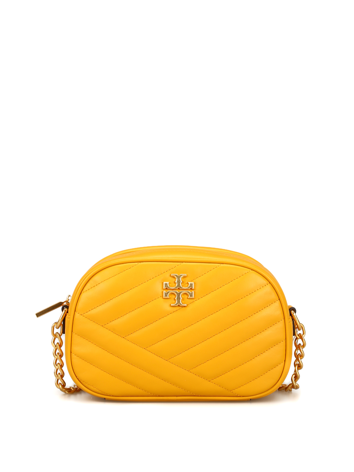 Tory Burch Kira Chevron Shoulder Bag - Yellow Crossbody Bags