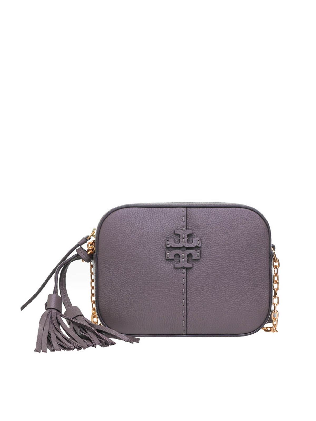 Tory Burch McGraw camera bag in Silver Maple color 64447963