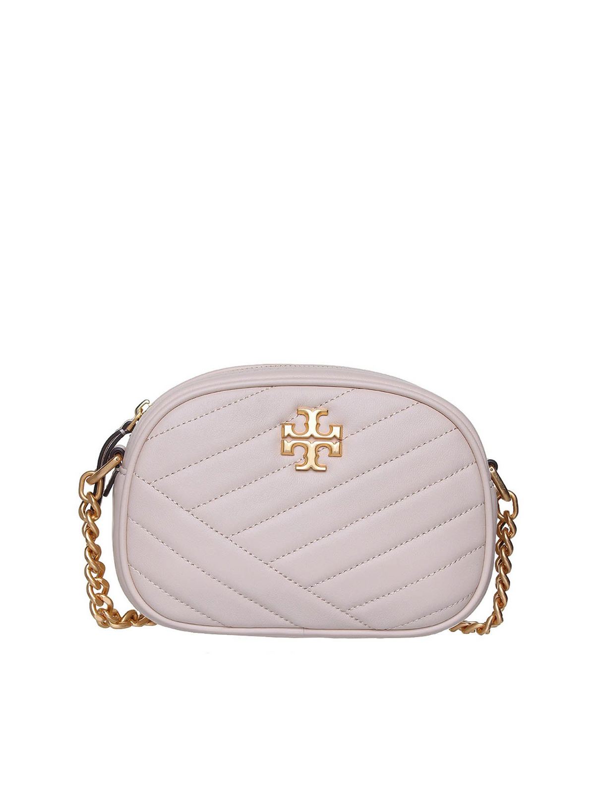 Small Kira Chevron Camera Bag - New Cream