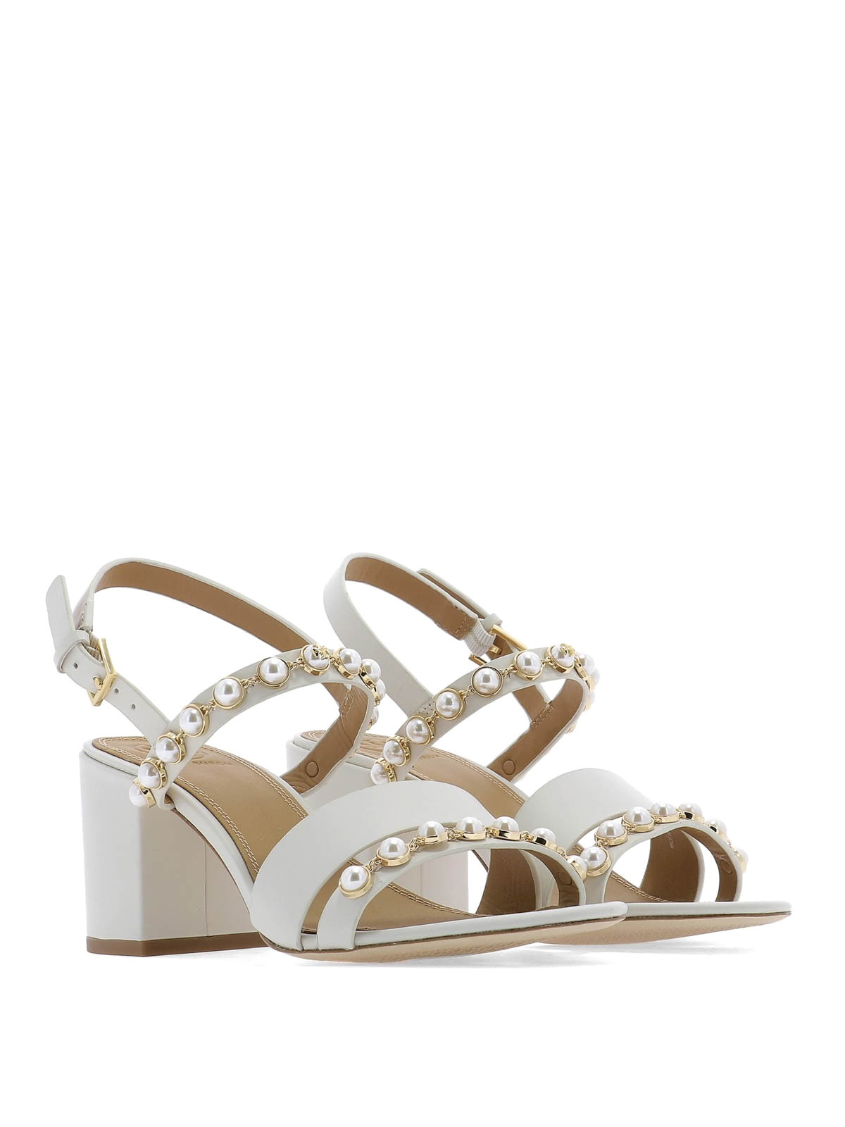 Tory burch shop emmy sandals pearl