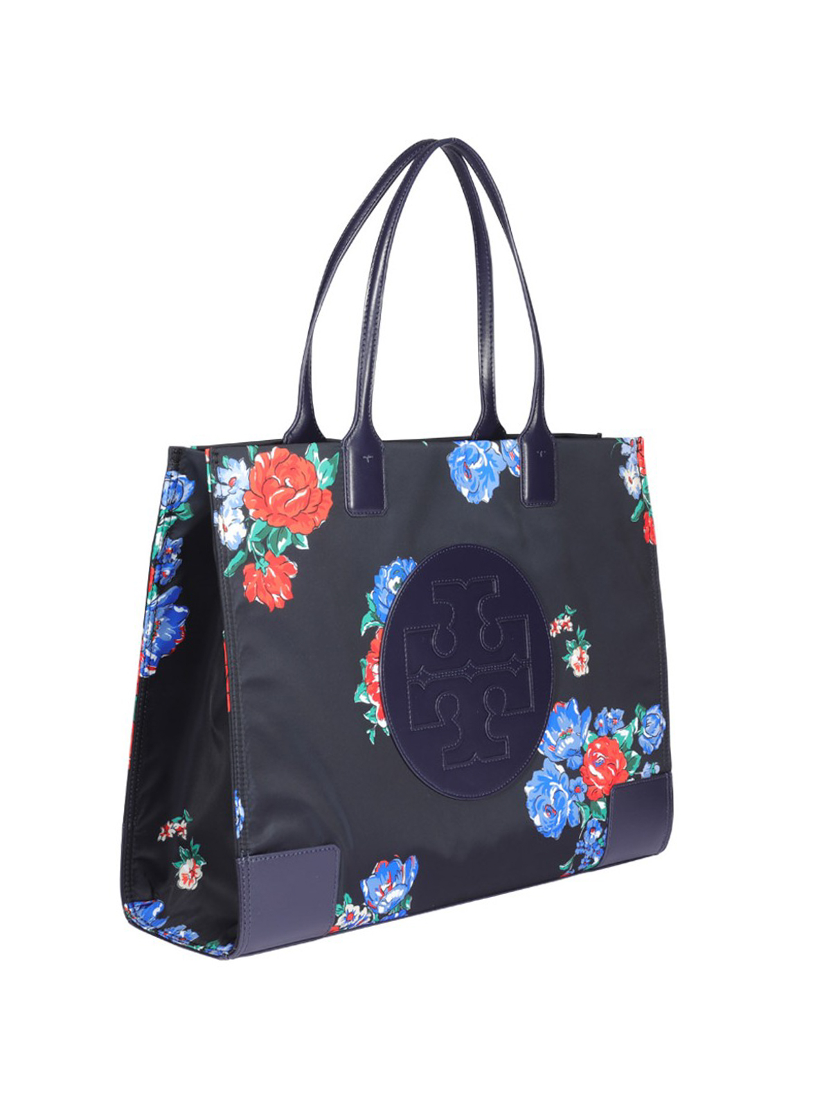 New Tory Burch Ella Quilt Micro Floral Cross Body/Tote Bag