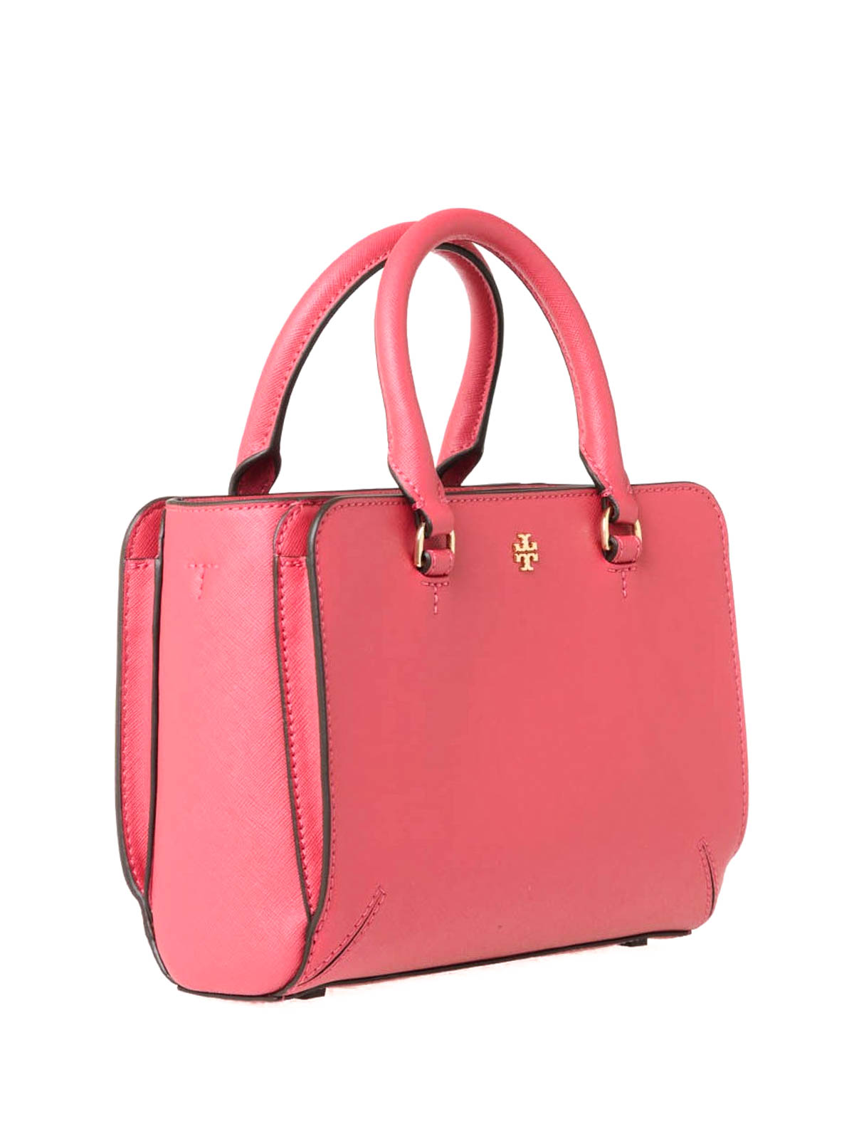 Tory Burch Pink Saffiano Leather Tote