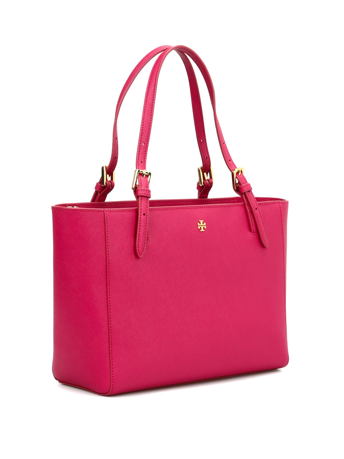 Tory Burch, Bags, Tory Burch Saffiano Tote Hand Bag Red