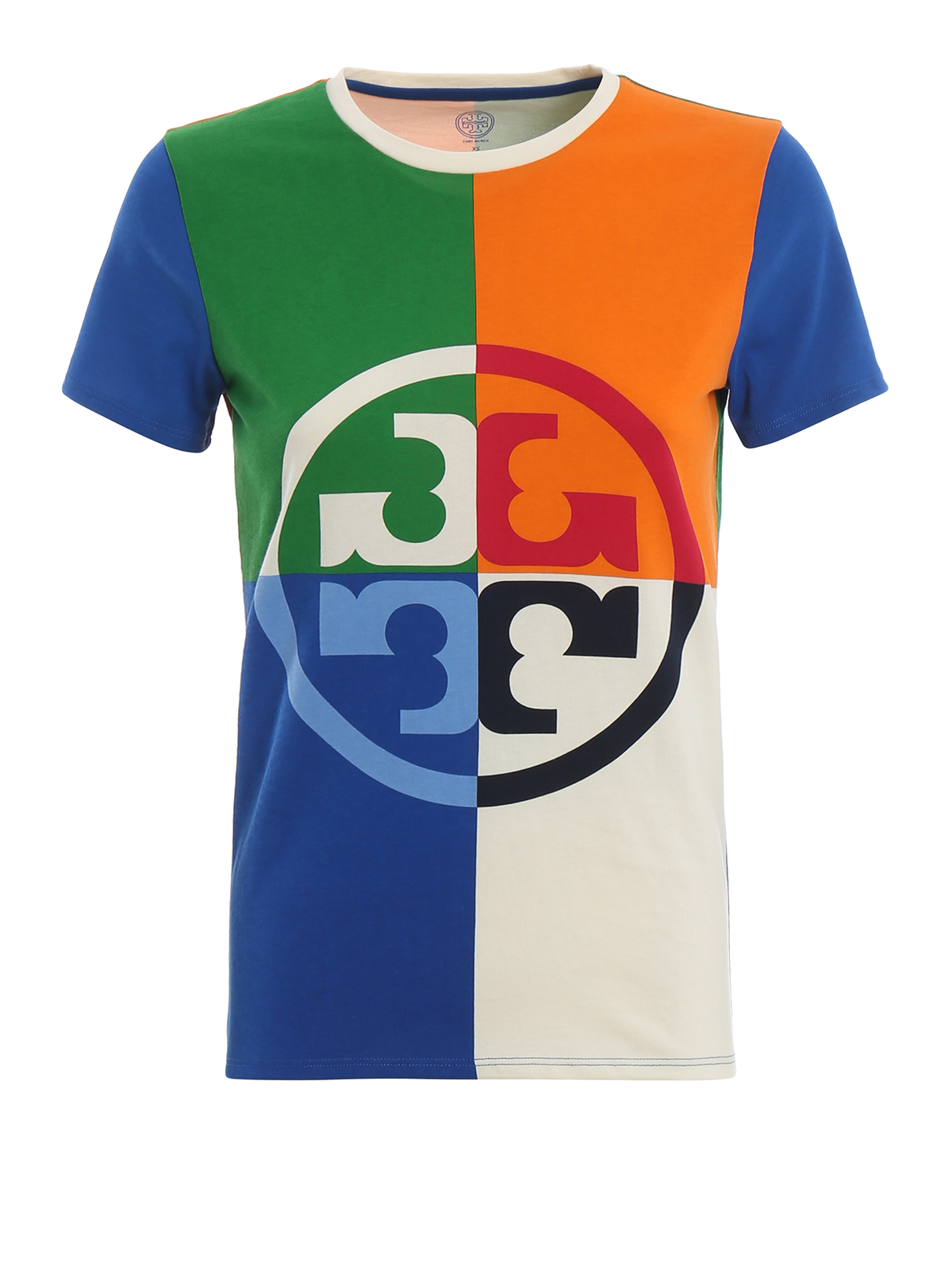 T-shirts Tory Burch - Colour block logo T-shirt - 57241990