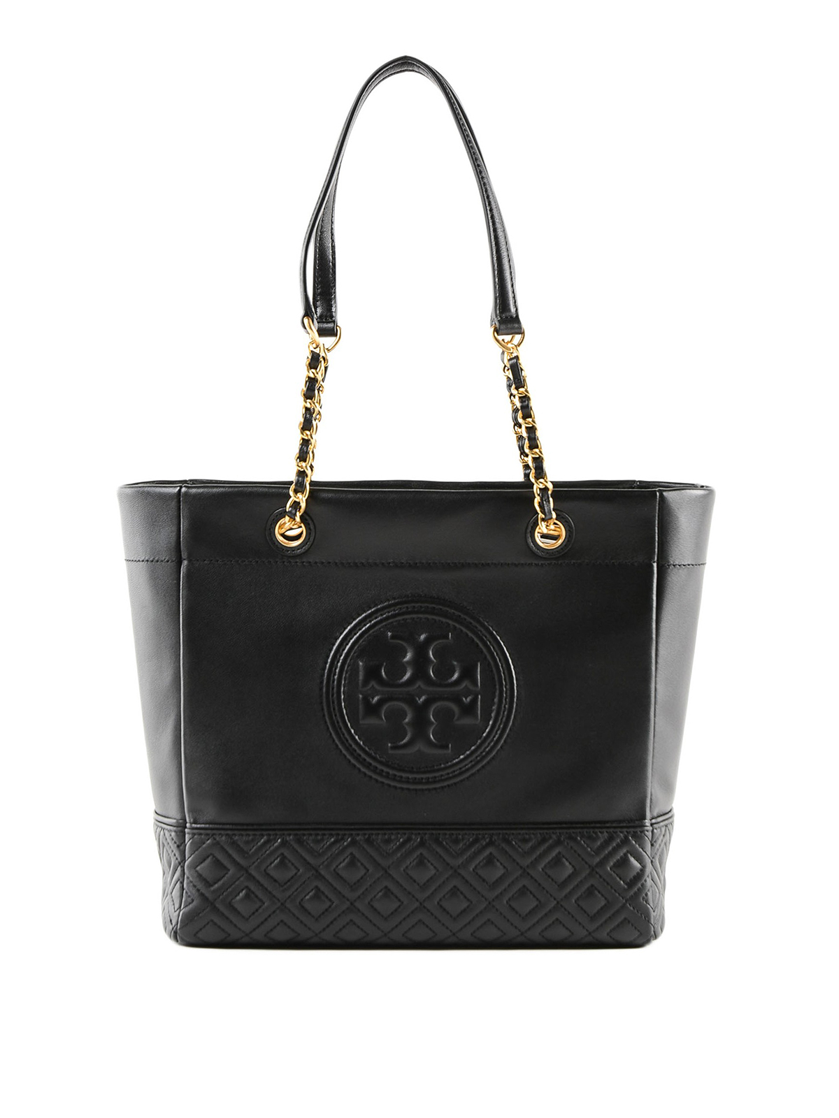 Totes bags Tory Burch - Fleming golden chain leather tote bag - 52983001
