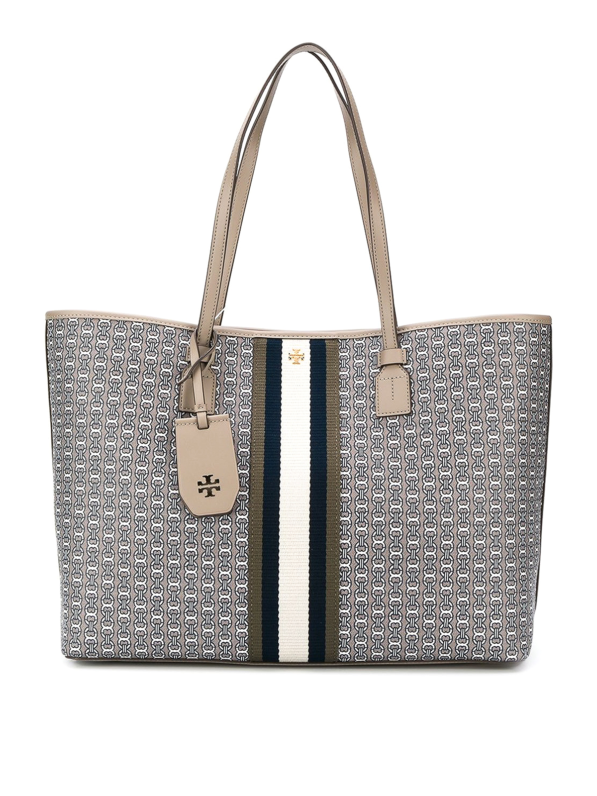 Tory Burch Gemini Link Canvas Small Tote, Luxury, Bags & Wallets on  Carousell