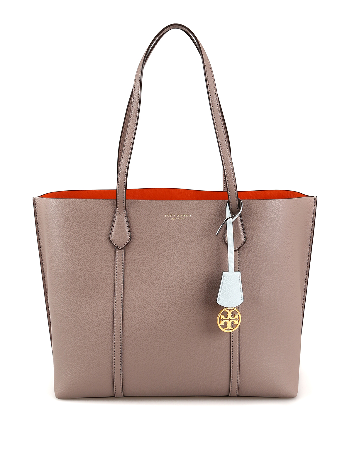 Tory Burch Perry Triple-Compartment Leather Tote Bag