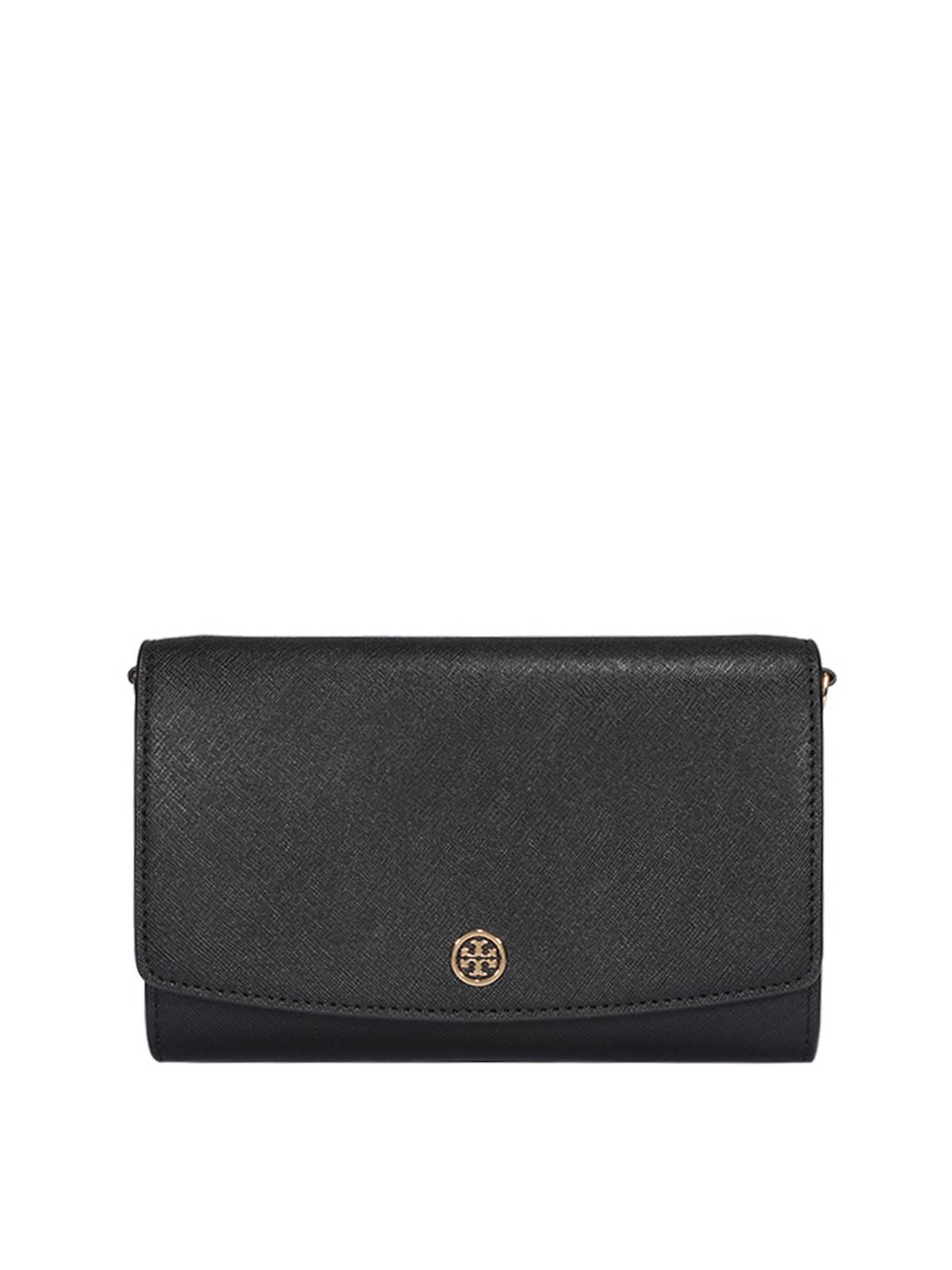 Tory Burch Robinson Chain Wallet in White
