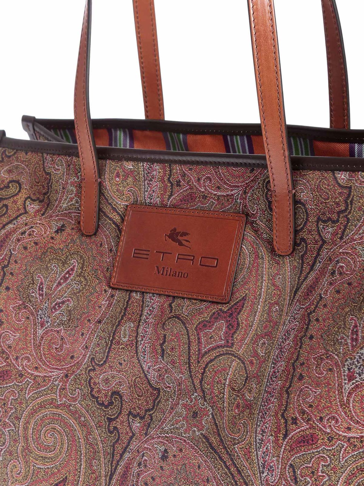 ETRO ラージ ペイズリー メダリオン トートバッグ レッド ETRO ラージ ペイズリー メダリオン トートバッグ レッド (ETRO