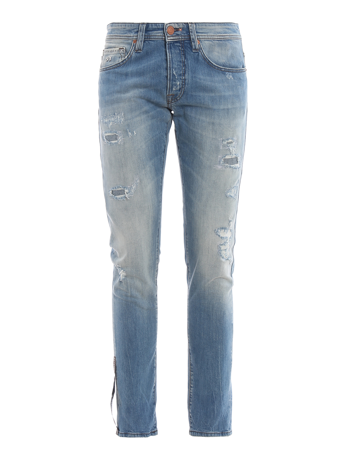 Skinny jeans Tramarossa Distressed cotton denim jeans D2149E08