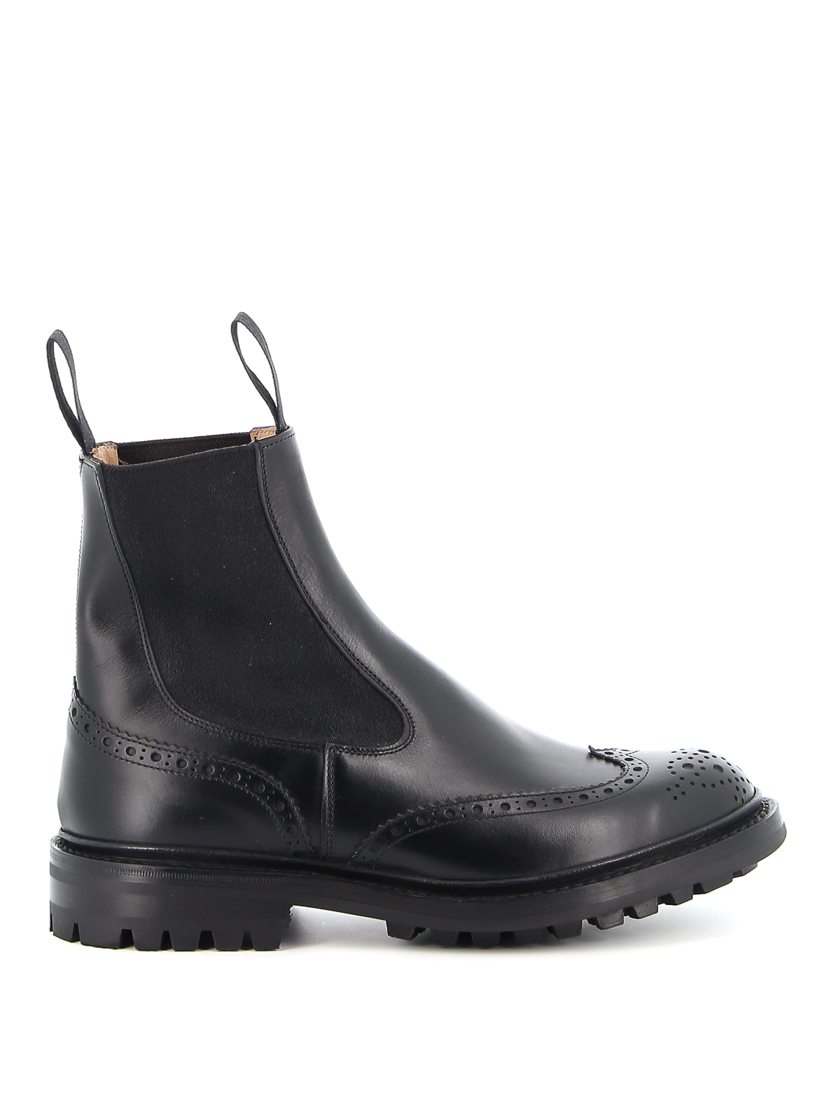 Trickers on sale black boots