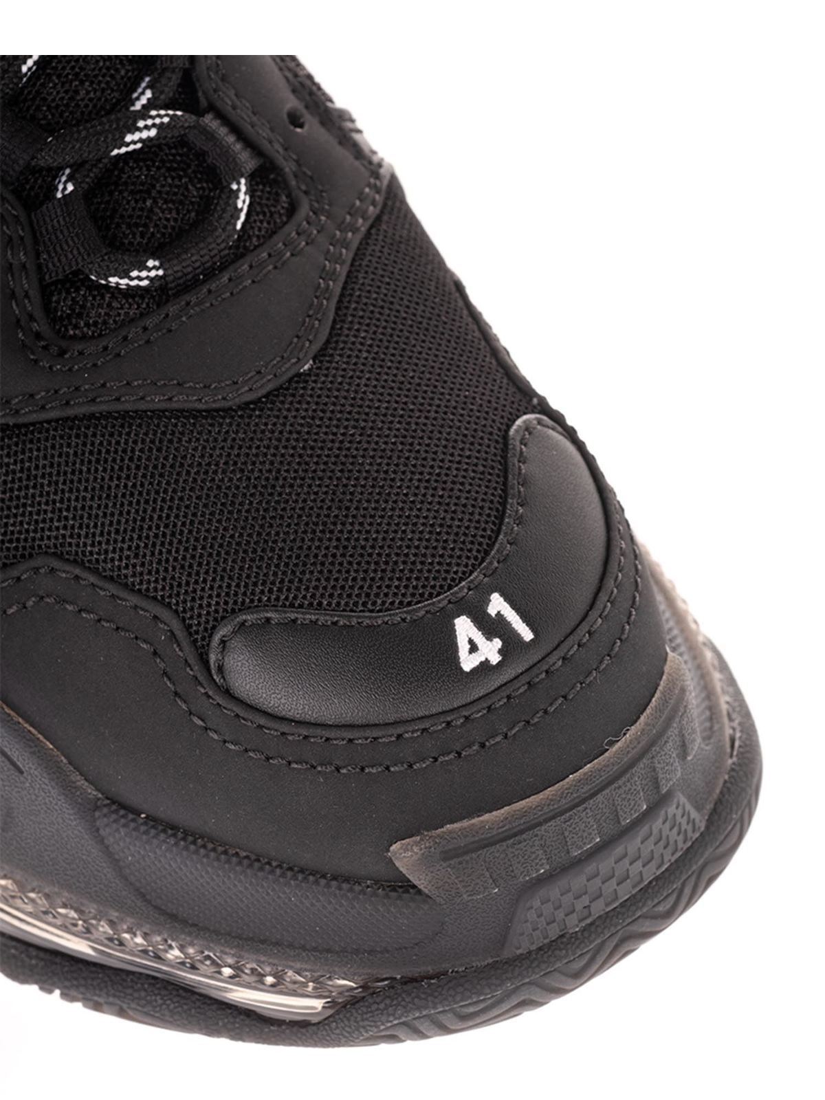 Shop Balenciaga Triple S Sneakers In Black In Negro