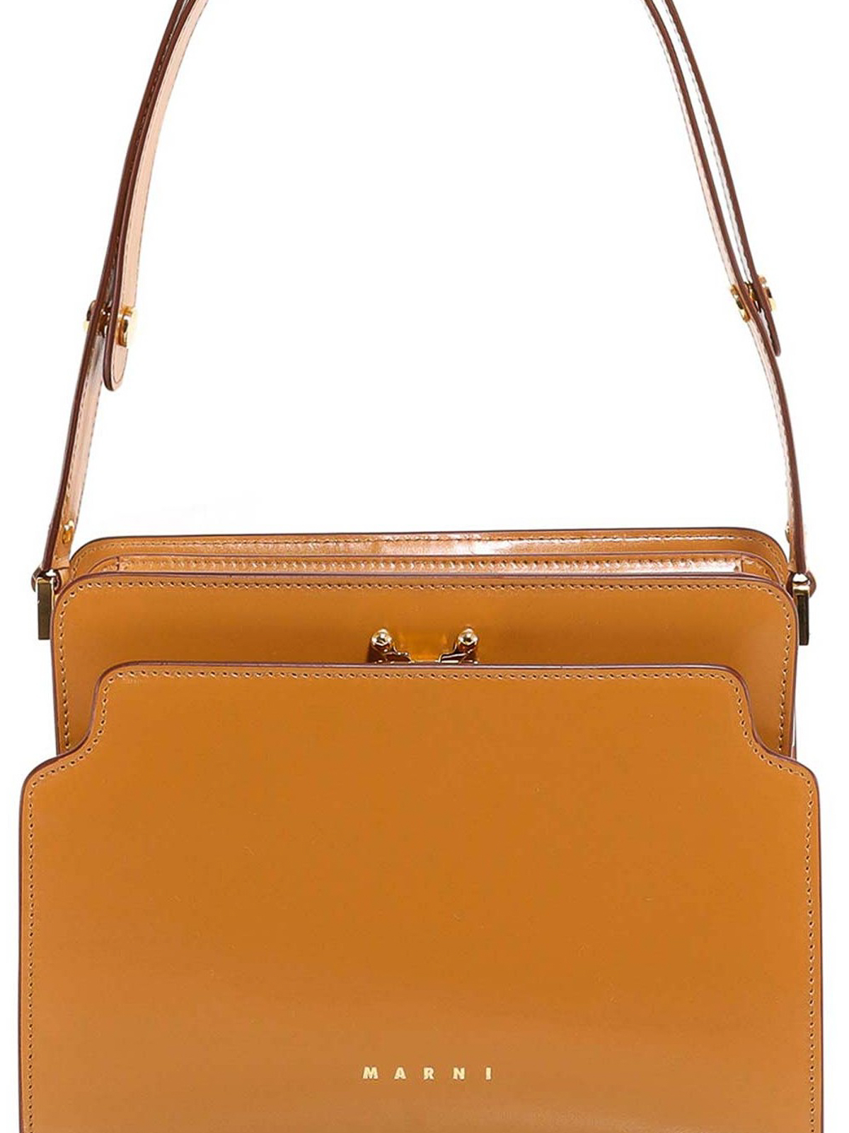 Marni trunk medium sale leather shoulder bag