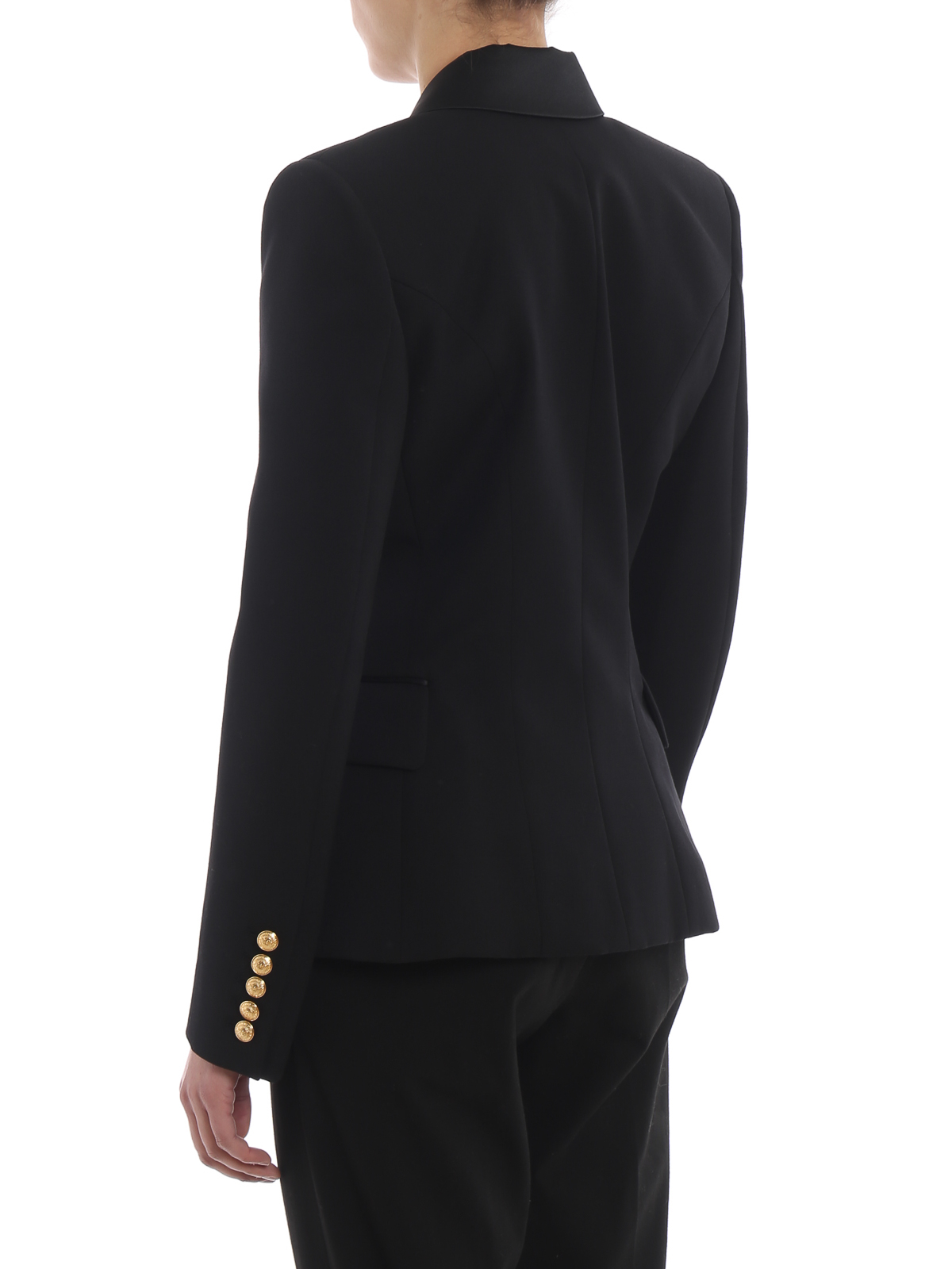 Balmain テーラードジャケット - 黒|RF17200167L0PA