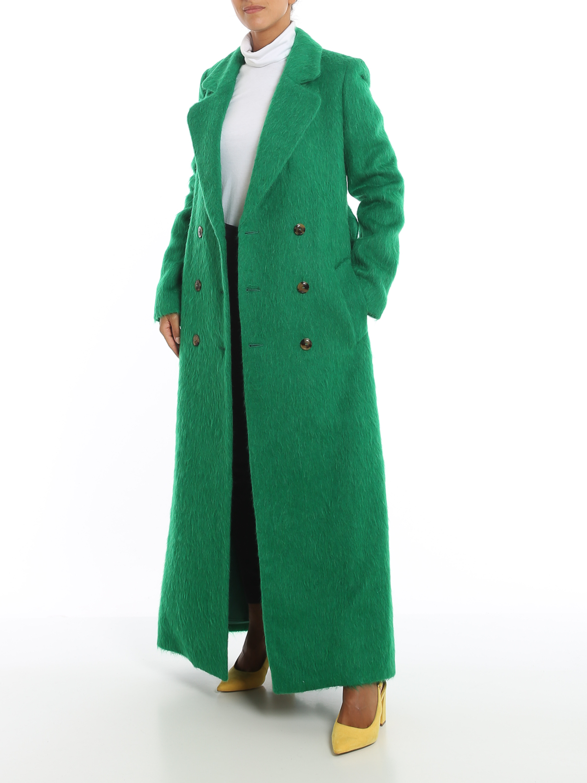 long manteau vert