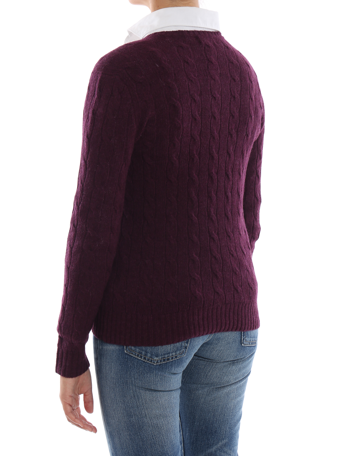 Polo Ralph Lauren Twist knit merino and cashmere V-neck sweater