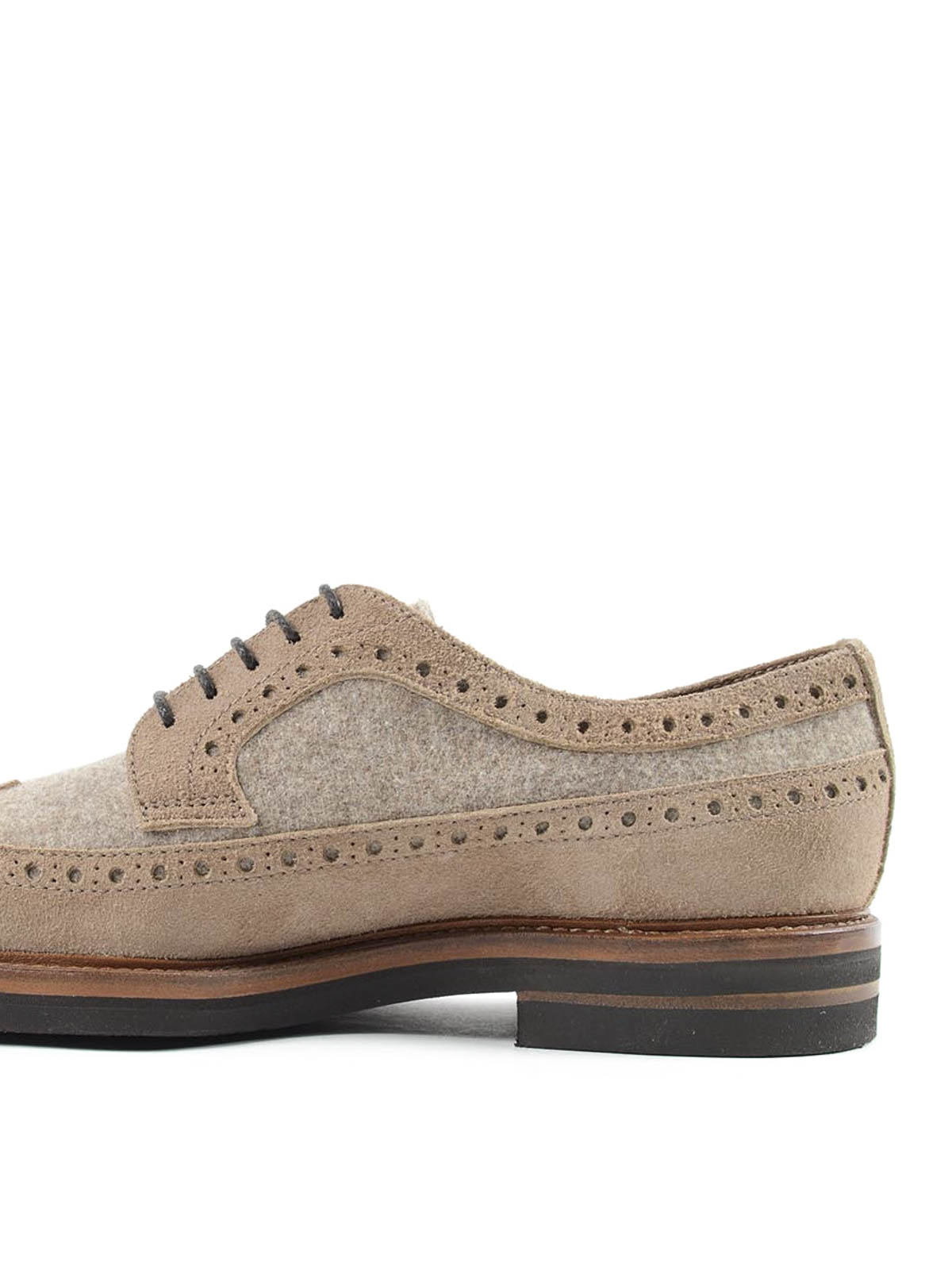 Brunello Cucinelli Suede Derby Shoes