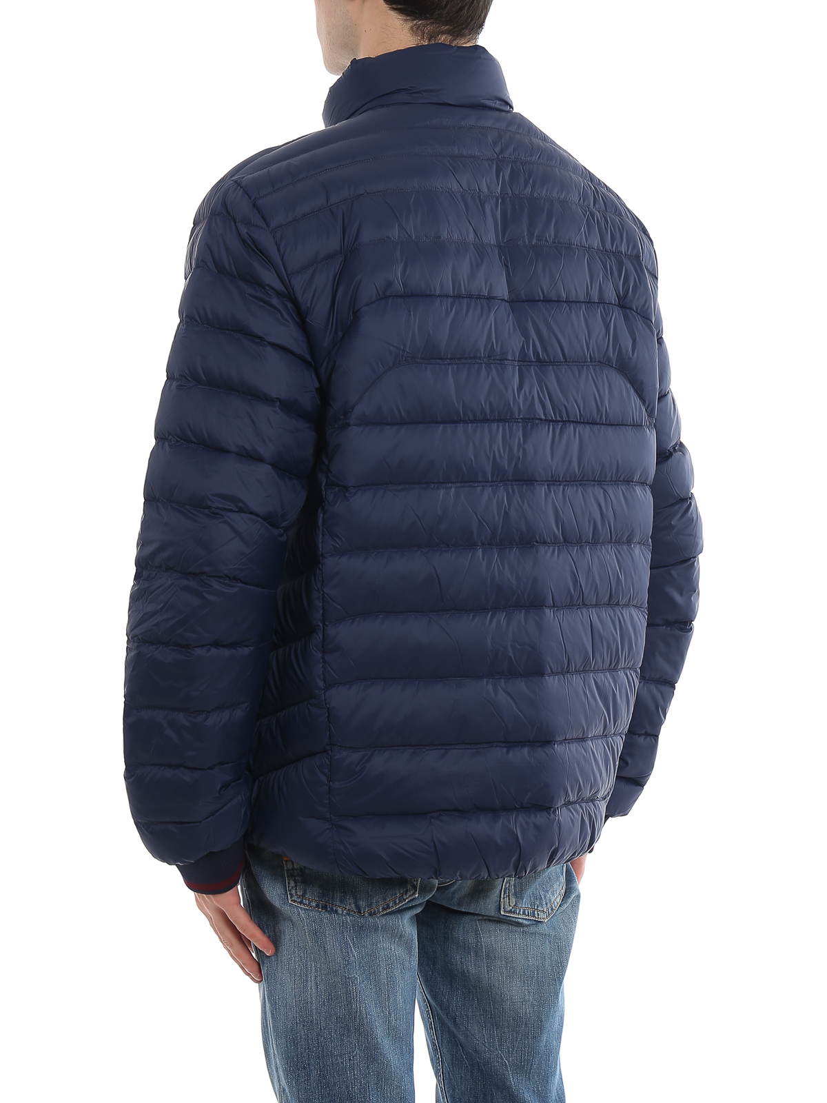 Quilted jacket with embroidered logo on the chest, Polo Ralph Lauren, navy  blue