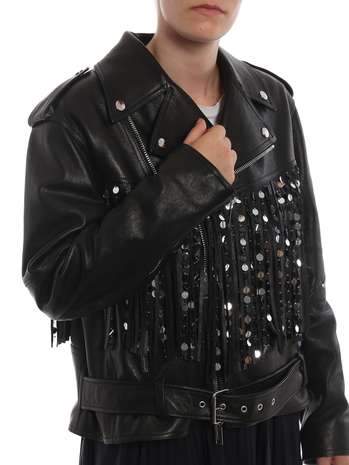 valentino ブラックレザージャケット VALENTINO(ヴァレンティノ/ヴァレンチノ) ヴィンテージラムレザー