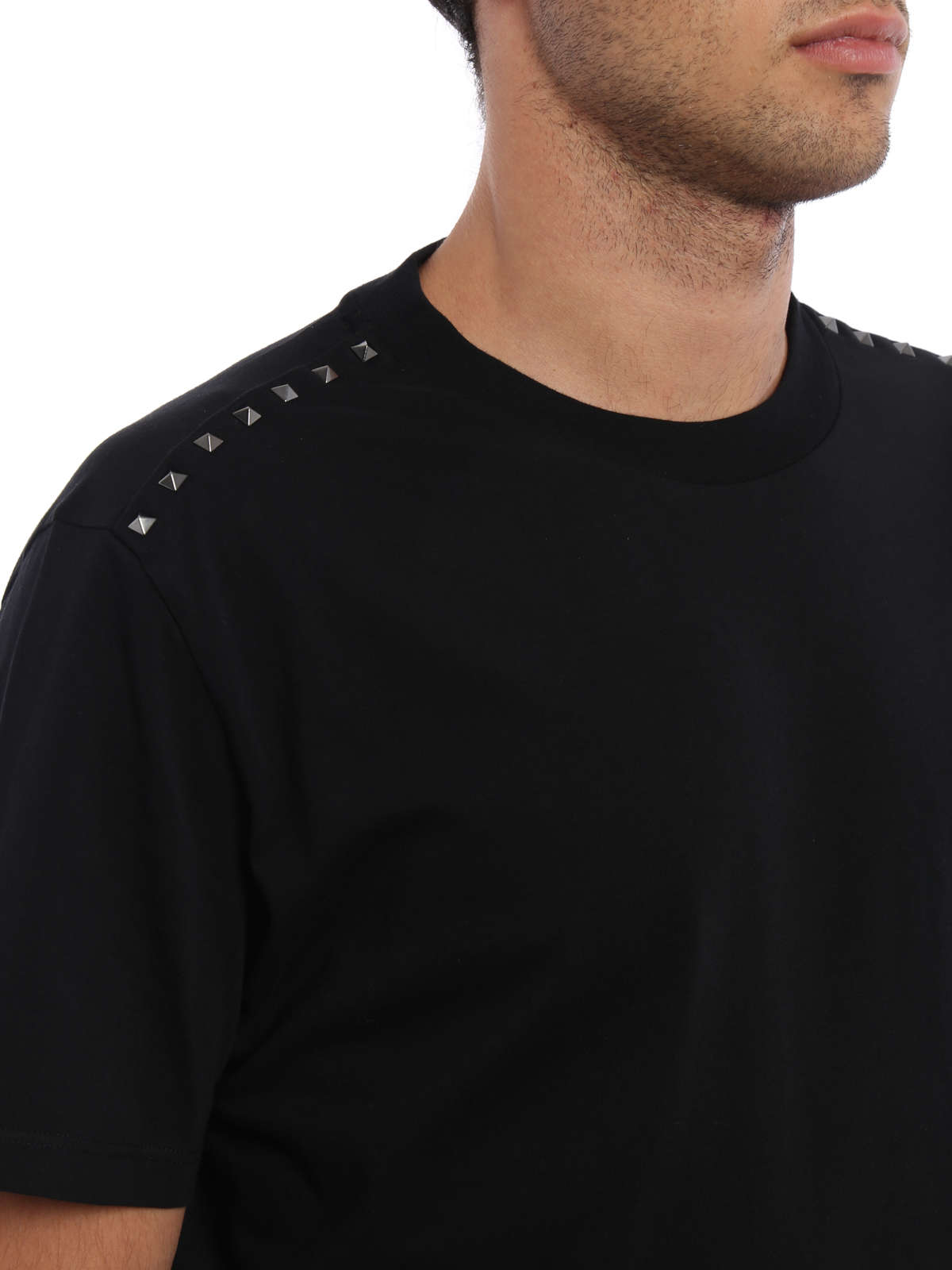 Valentino Garavani Rockstud cotton T-shirt - Black