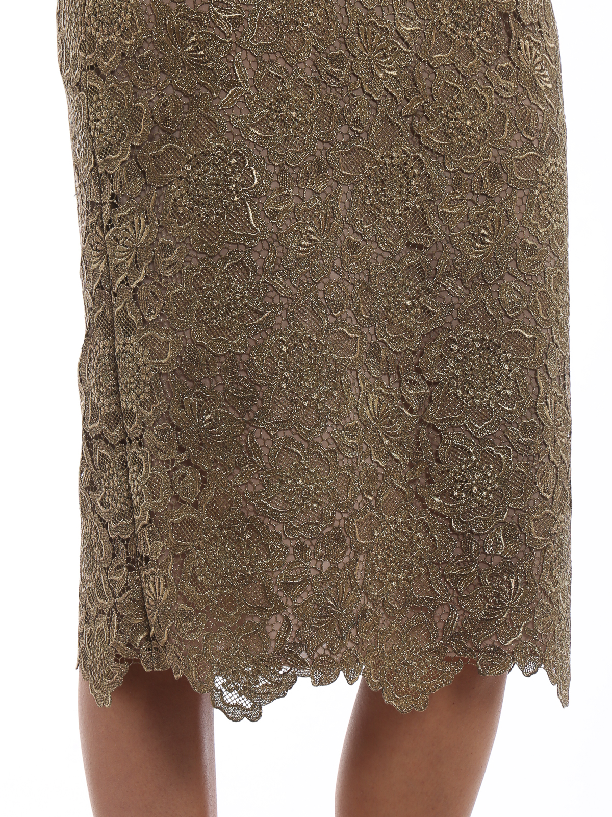 Metallic lace skirt hotsell