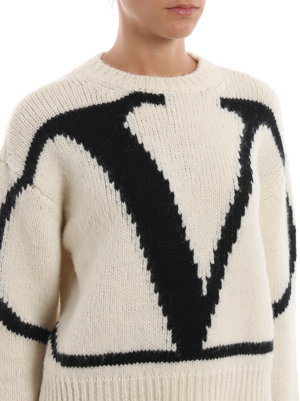 Valentino Garavani Virgin Wool-Blend Houndstooth Mini Skirt