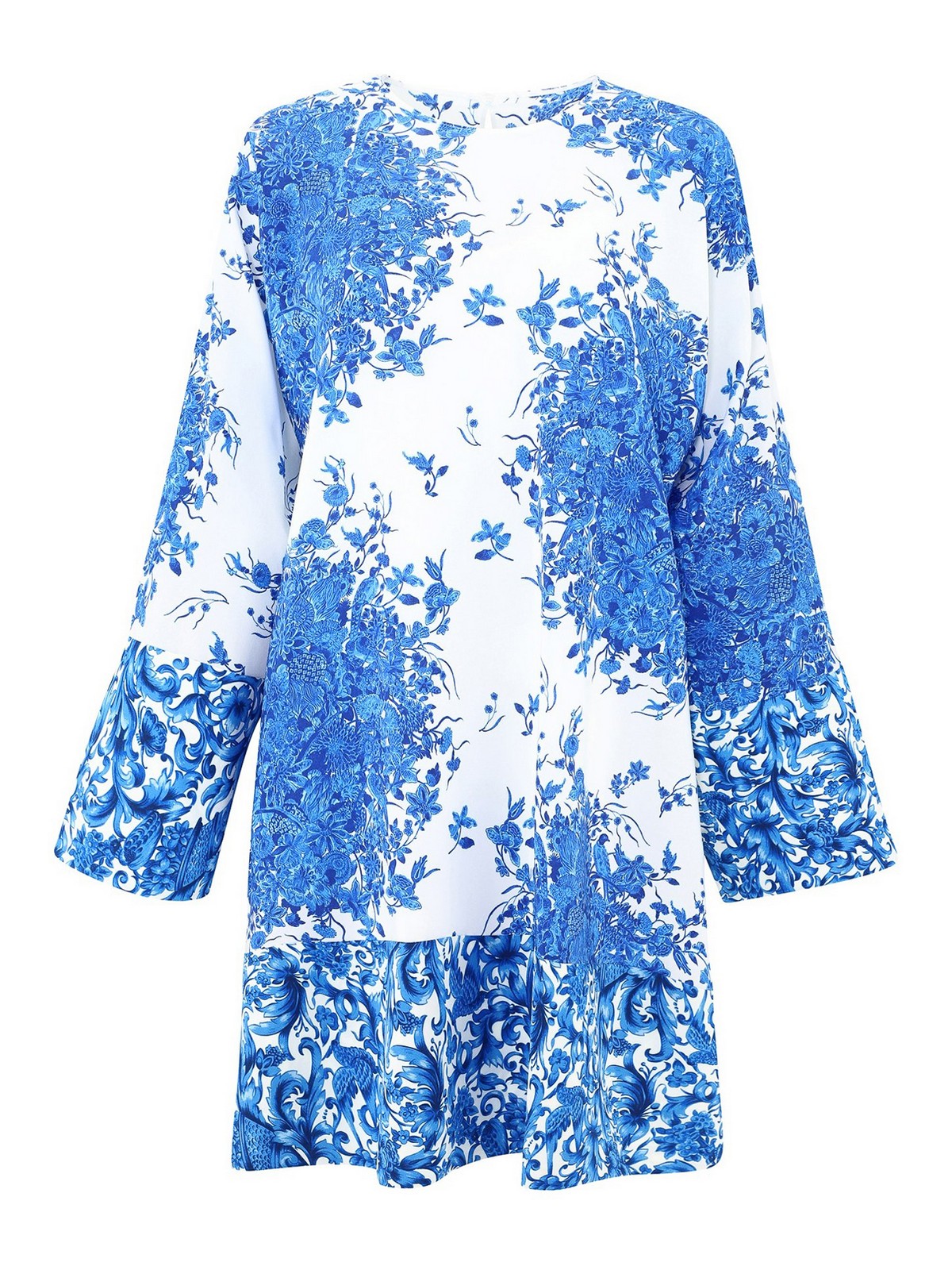 Valentino Garavani Bluegrace Composition print silk dress|UB3VAT065T5AB8 Valentino Garavani Bluegrace Composition print silk dress|UB3VAT065T5AB8
