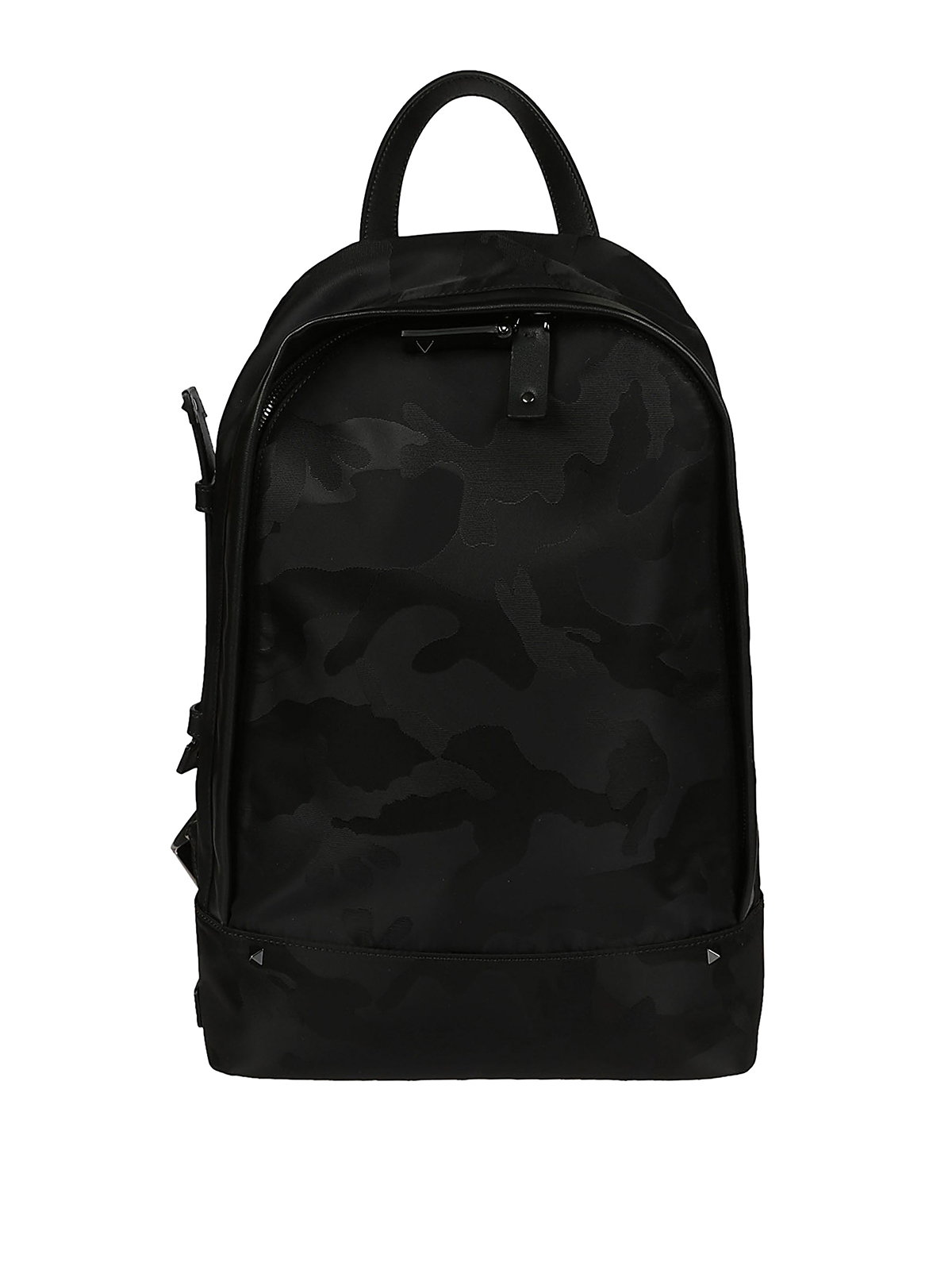 VALENTINO Nylon Jacquard Camo Backpack Black