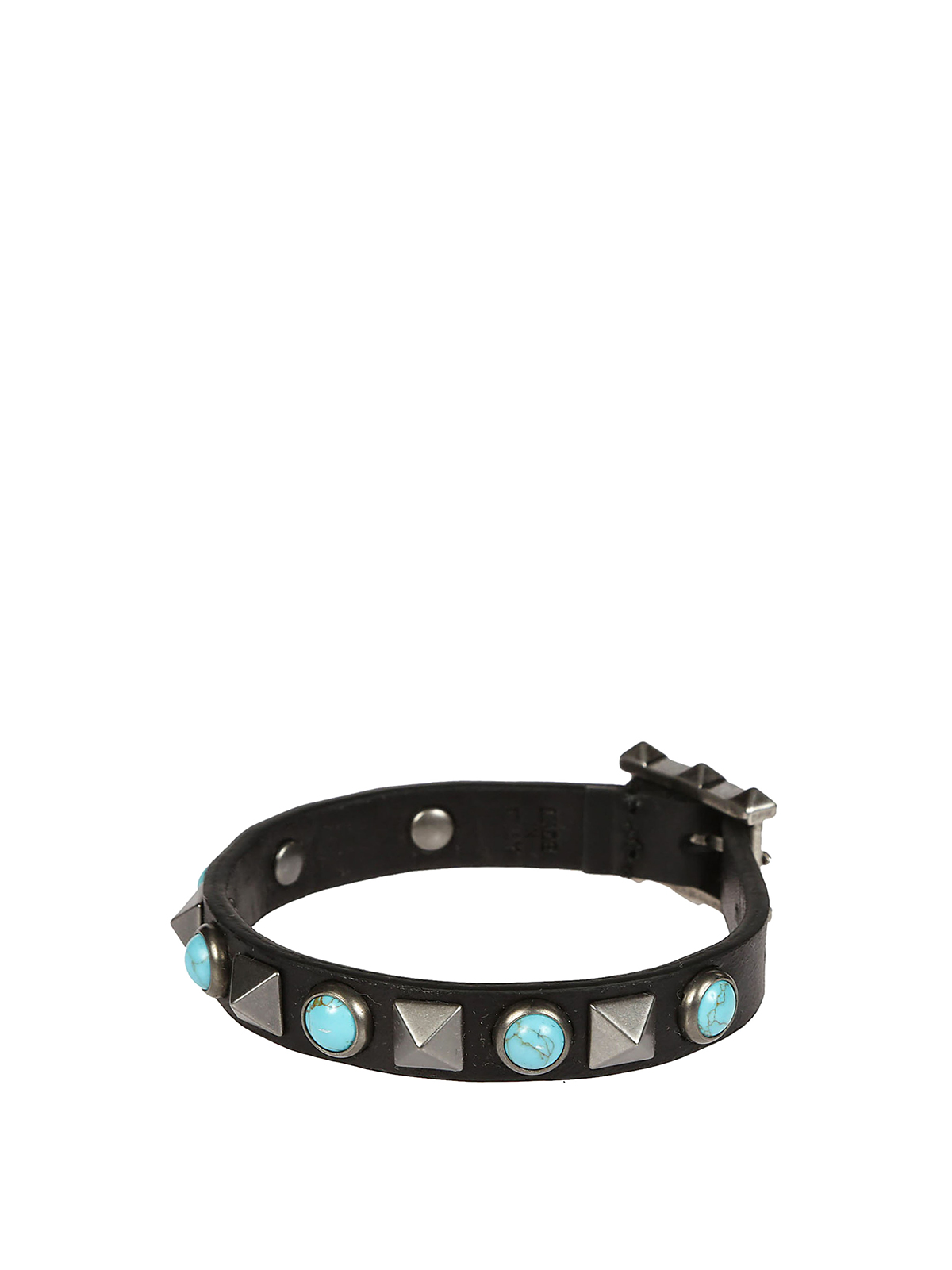 Valentino Garavani Light blue stones leather bracelet PY2J0107CQ40NO