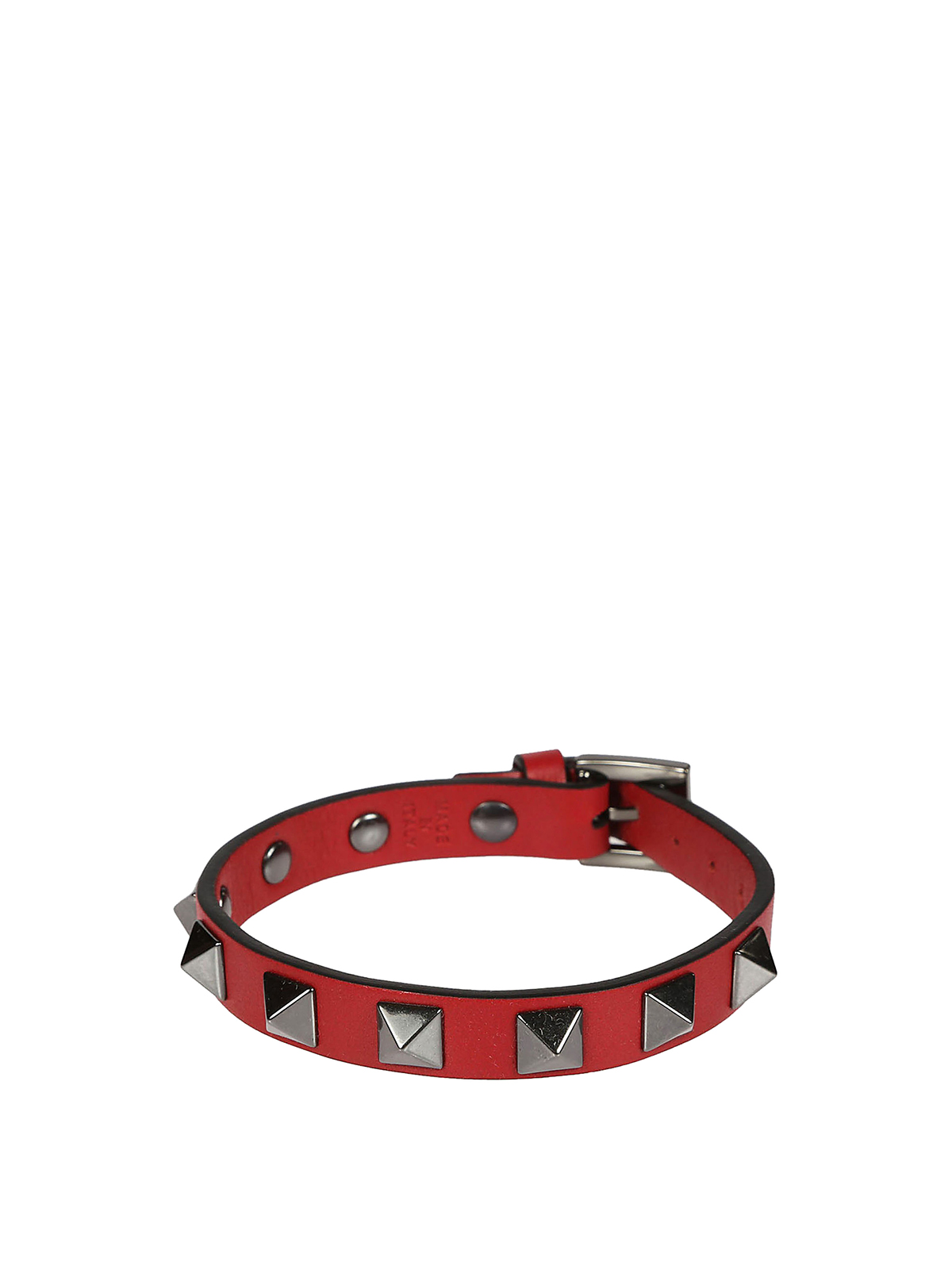 Nuværende kampagne Ombord Bracelets & Bangles Valentino Garavani - Rockstud red leather bracelet -  PY2J0801VH30RO