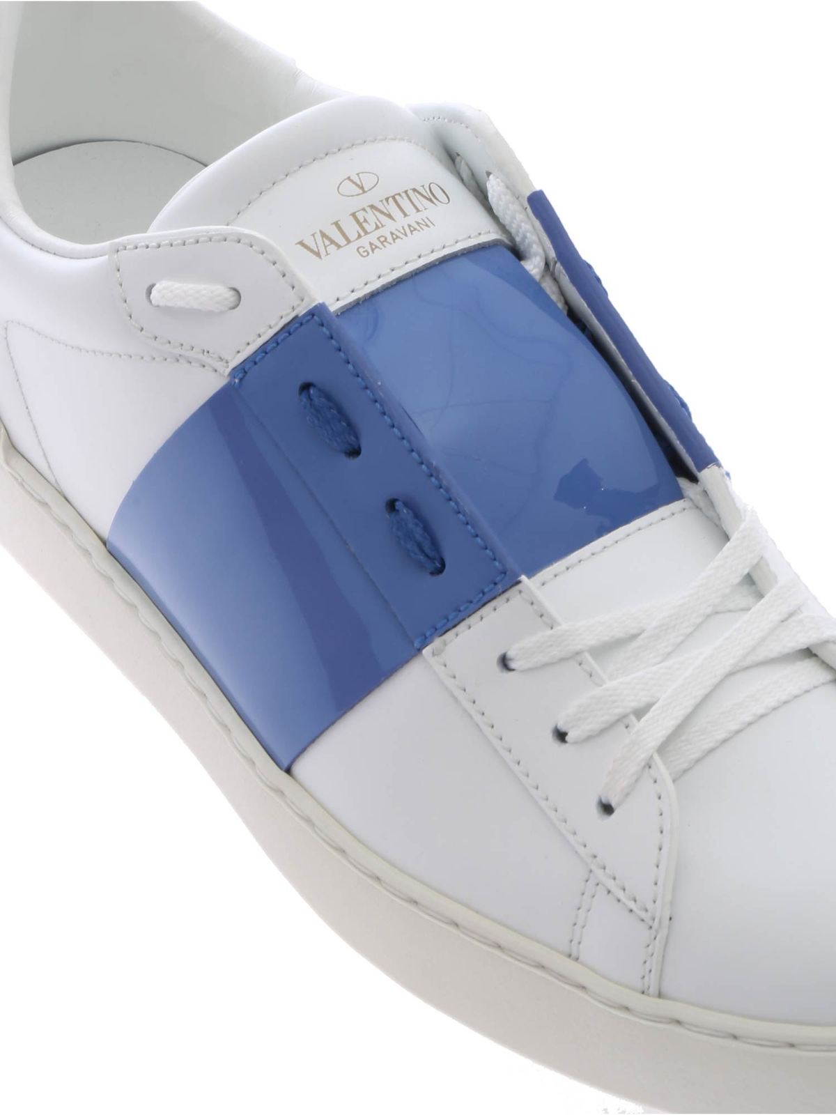 Trainers Valentino Garavani - Open sneakers in white and light blue ...