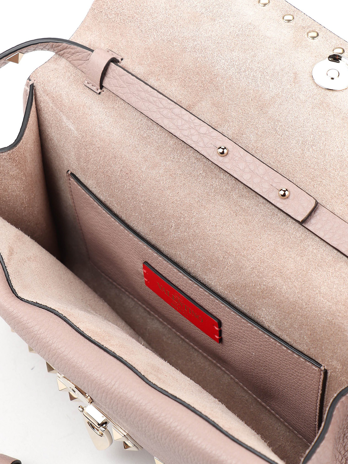 Valentino Garavani Rockstud Bag in Grained Leather with Studs