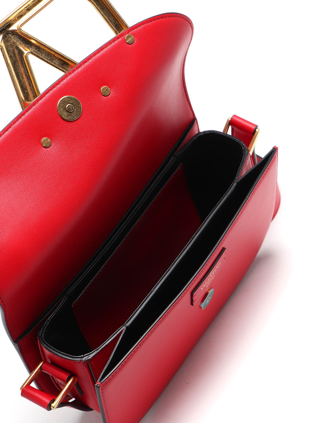 Valentino Red Supervee Crossbody Shoulder Bag