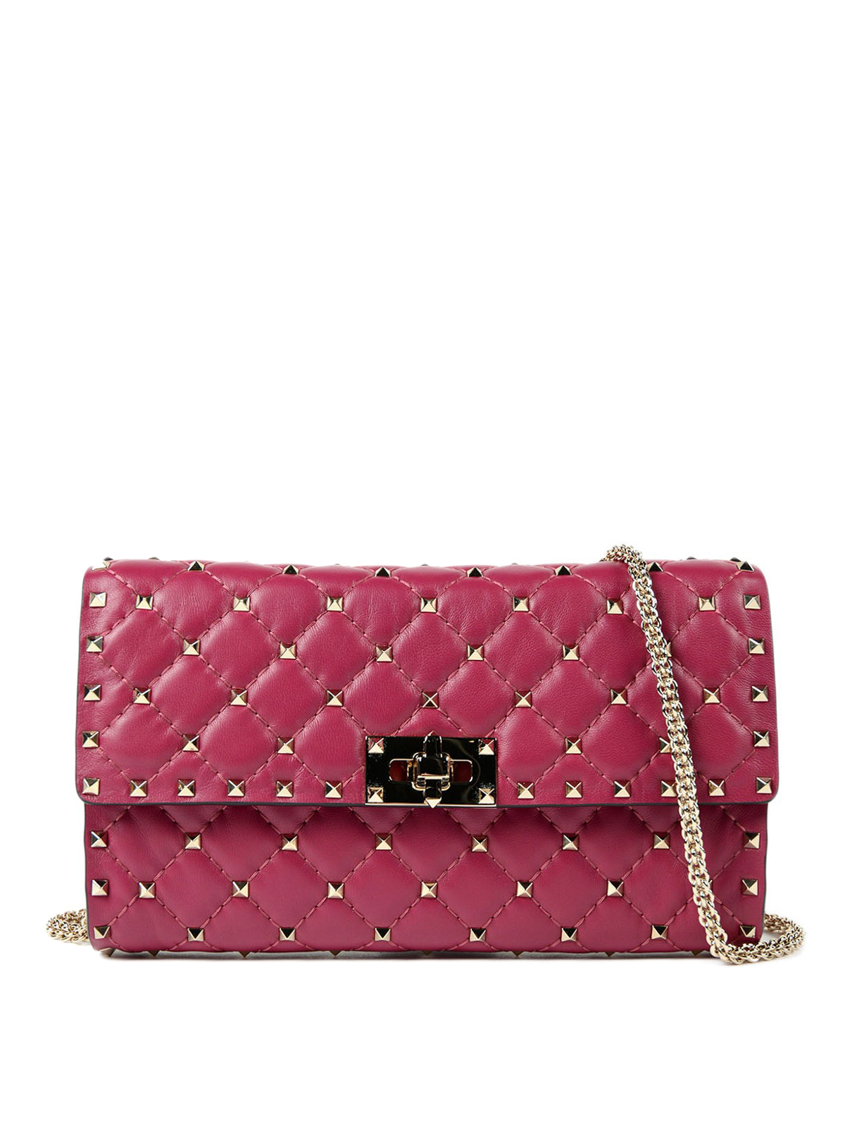 Valentino Soft Leather Fuchsia/Raspberry/Pink Tote with Flower Detail