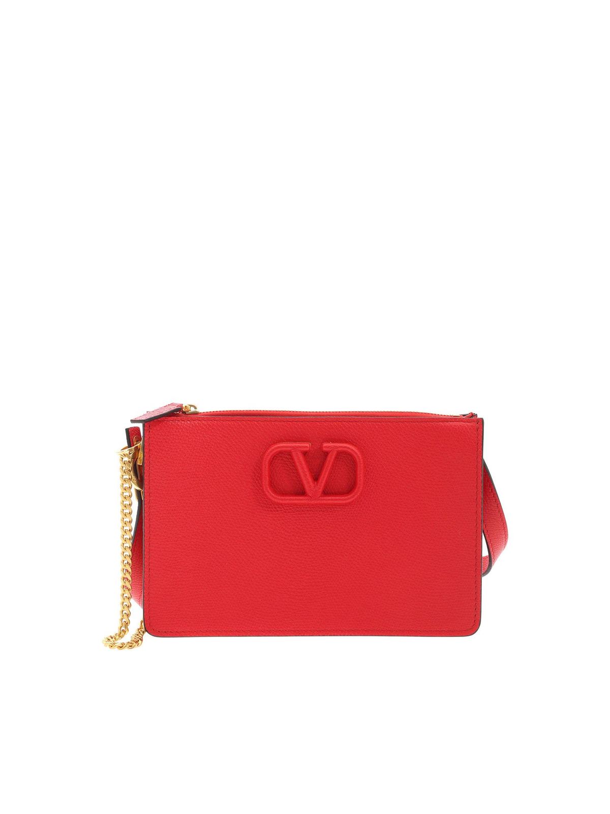 Cross body bags Valentino Garavani - Mini pouch bag in red