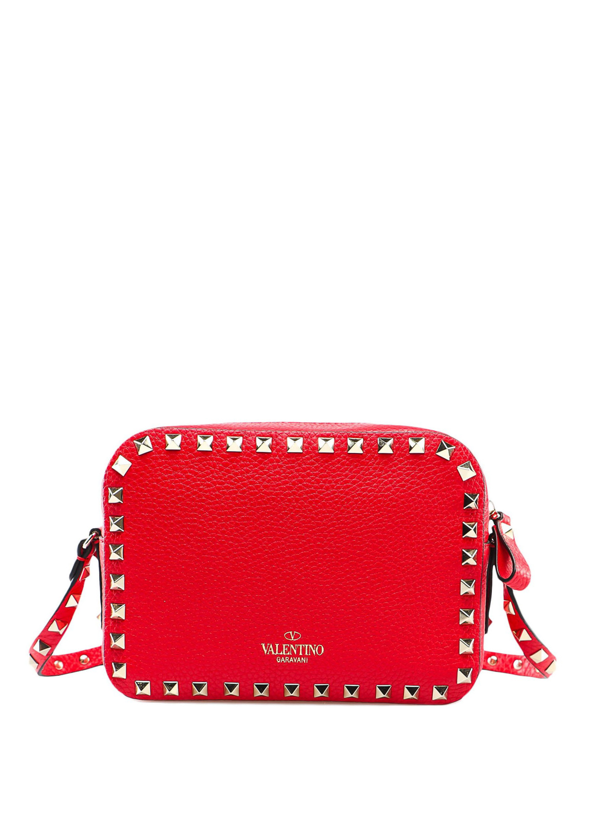 Valentino Garavani Rockstud Leather Mini Bag - Red