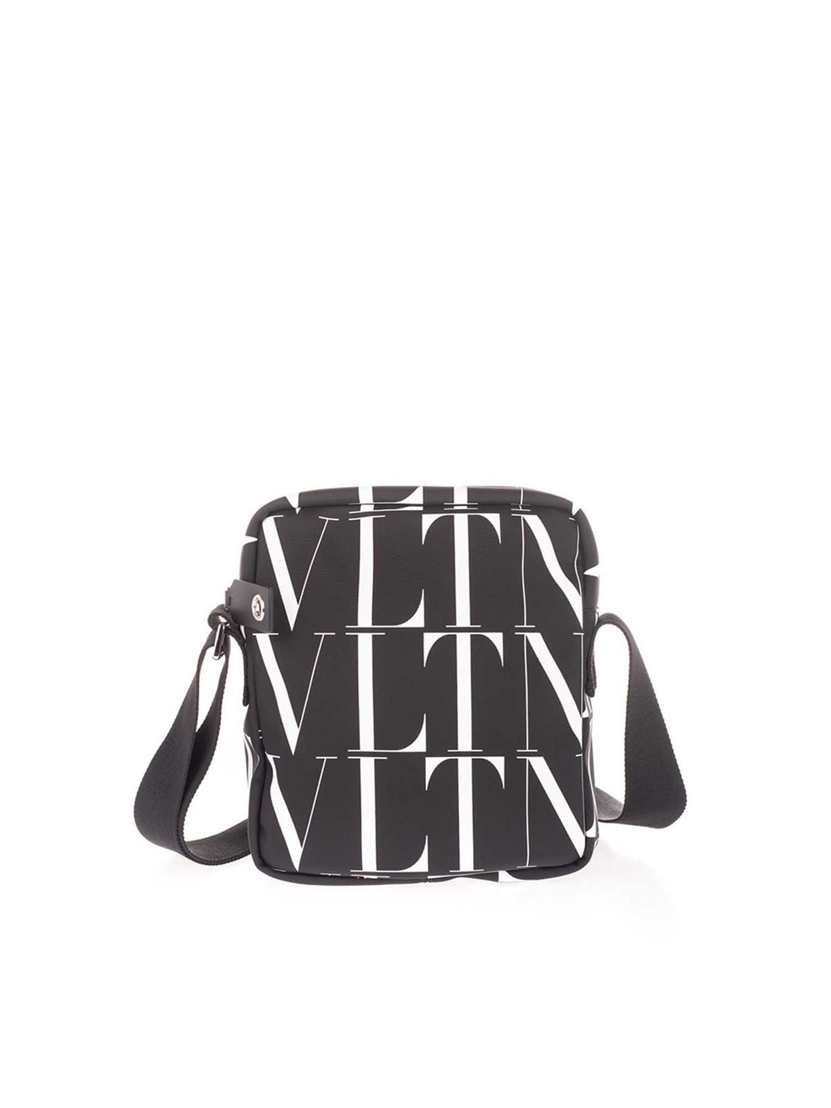 Vltn printed leather crossbody bag - Valentino Garavani - Men | Luisaviaroma