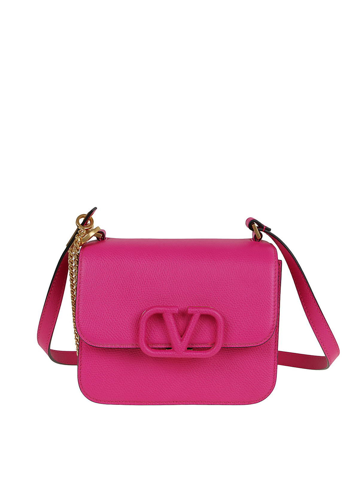 Valentino Garavani Small VSling Wallet on Chain Bag in Cyclamin