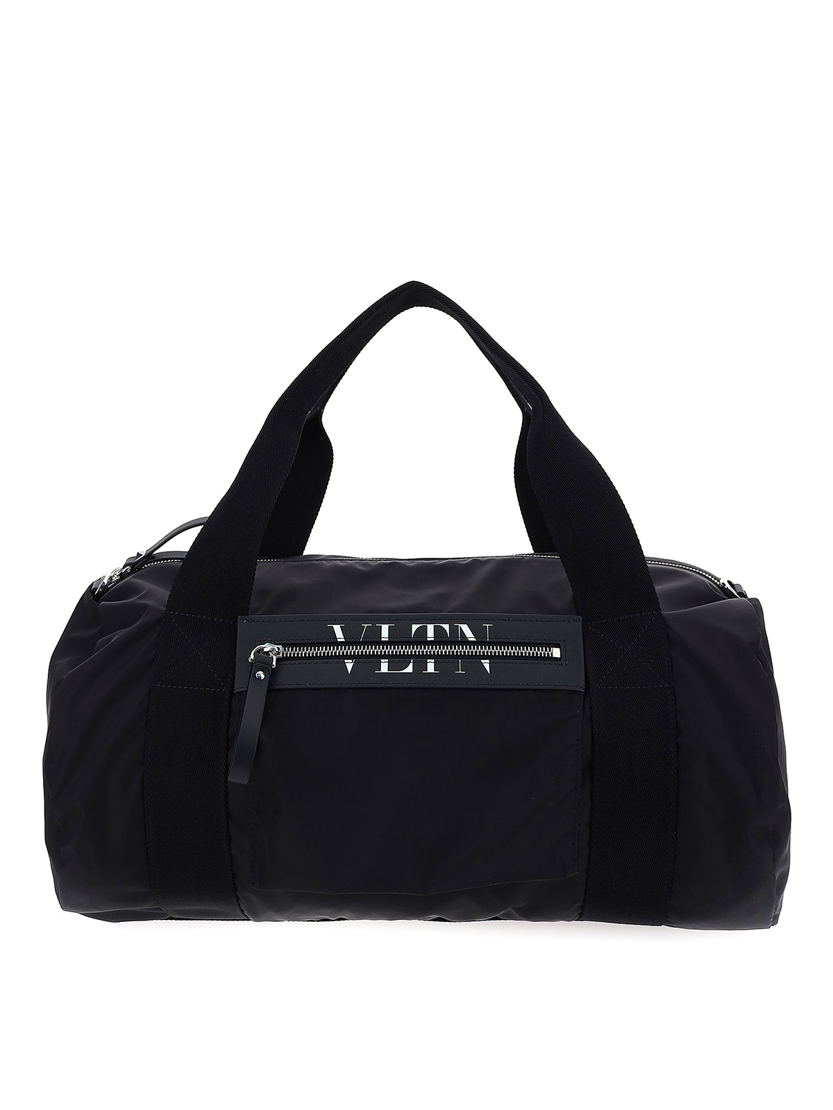 Valentino Garavani Men's Vltn Nylon Travel Bag - Black White