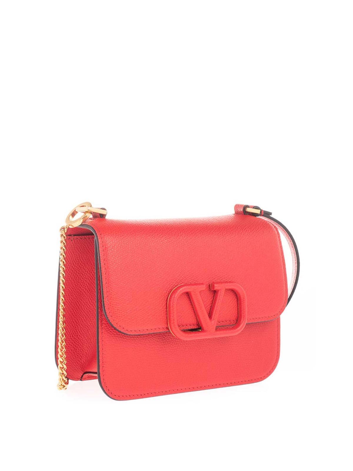 VALENTINO GARAVANI: VSling leather bag - Red