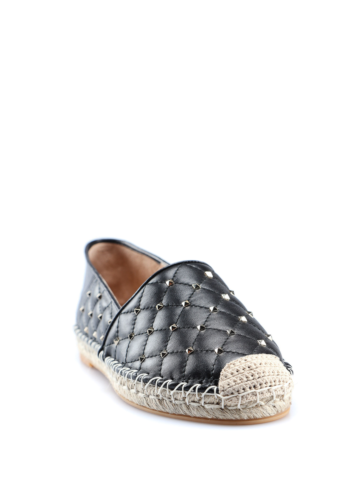 Valentino Garavani Rockstud black quilted leather