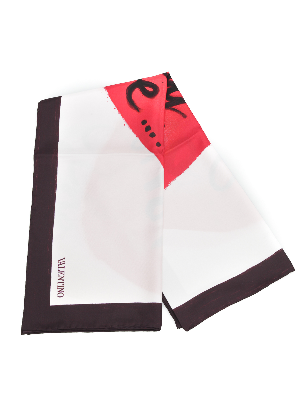 【関税&送料込】Valentino Garavani Scarfs Valentino Garavani Voyage Imaginaire Silk Bandeau Scarf with