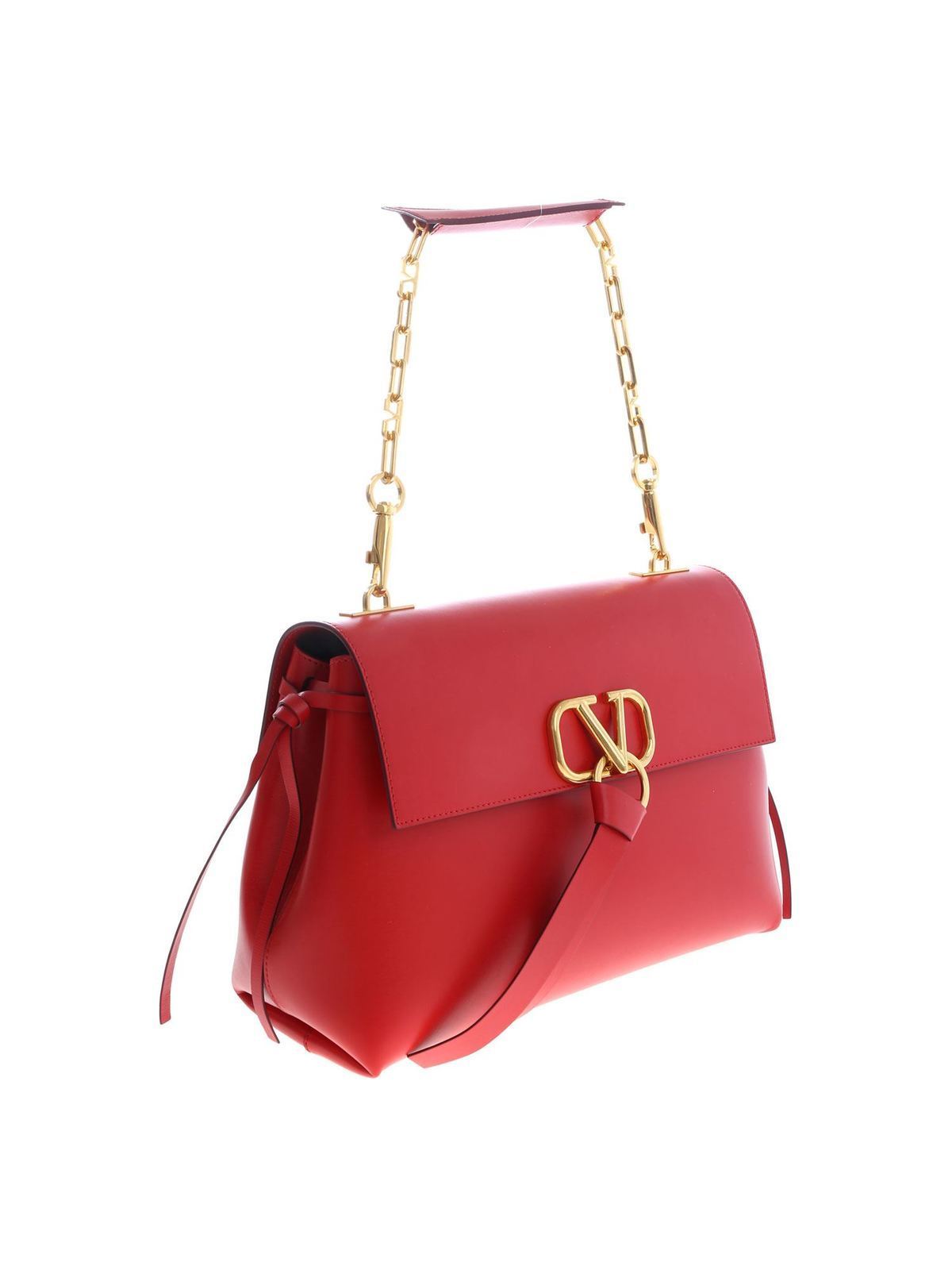 Valentino Garavani Medium VRING Shoulder Bag- Red RW0B0E02SEB JU5  8053341590596 - Handbags, Valentino - Jomashop