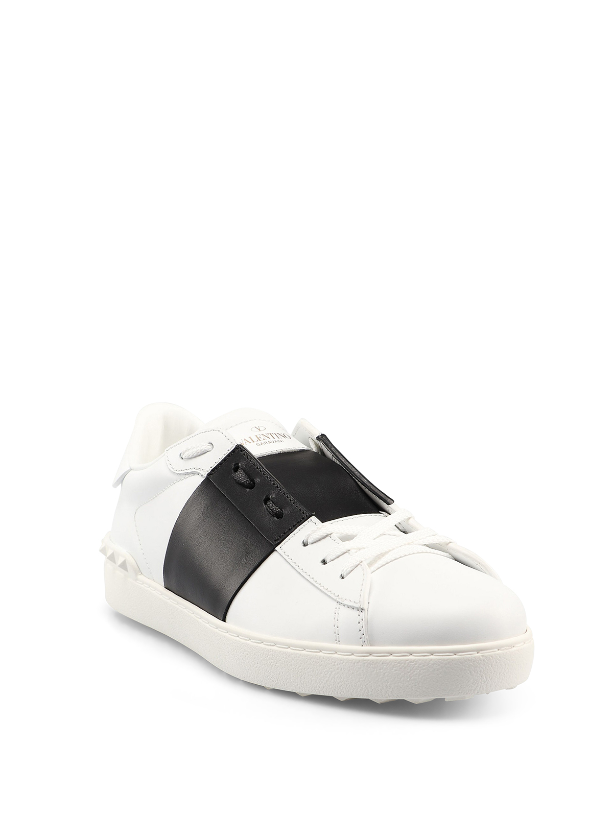 Valentino Garavani - Black white leather sneakers - RY0S0830BLUA01