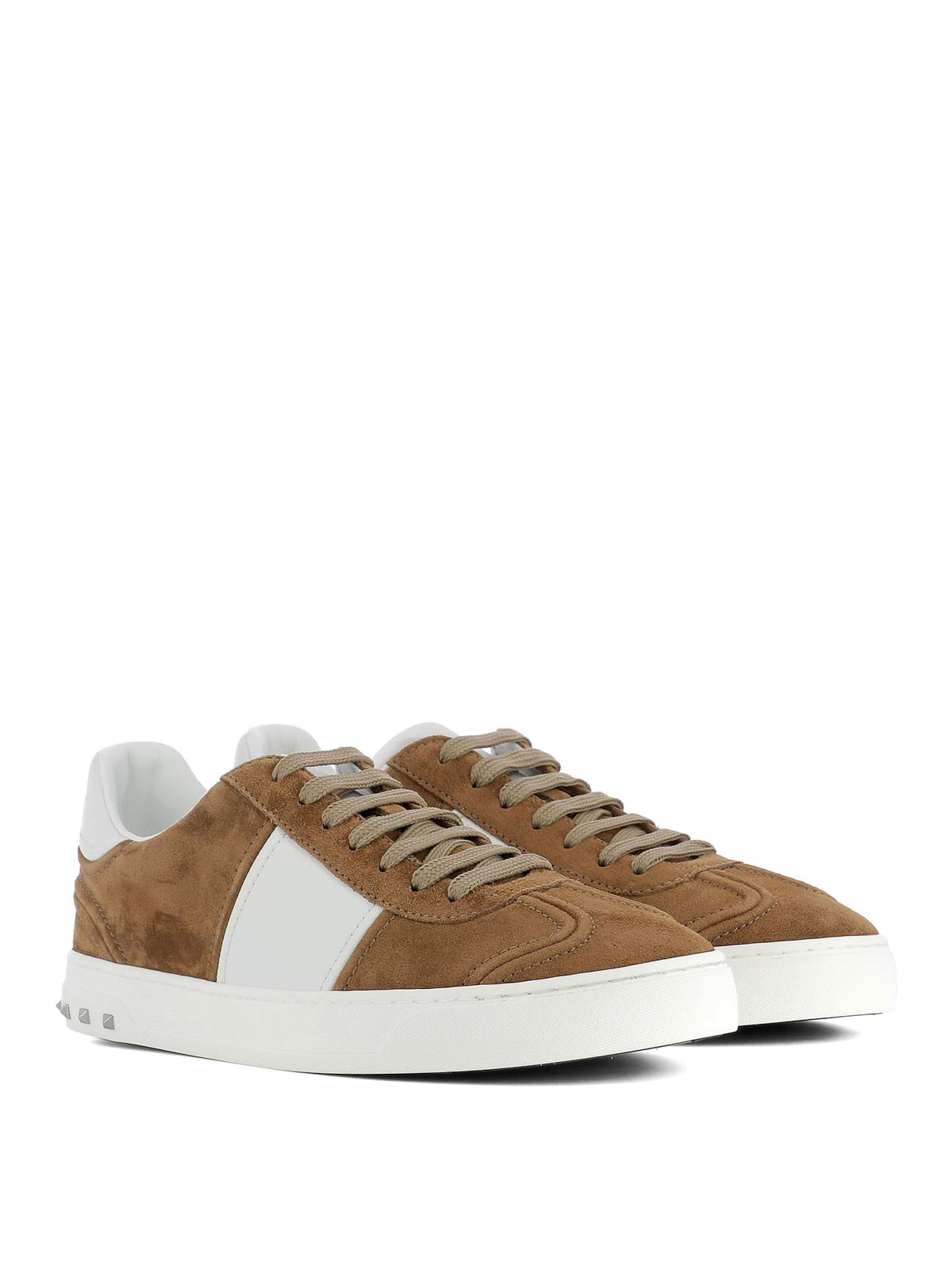 Buy Valentino Garavani Grey Valentino Garavani Low-top Upvillage Sneakers  in Calf Leather for Men in UAE | Ounass