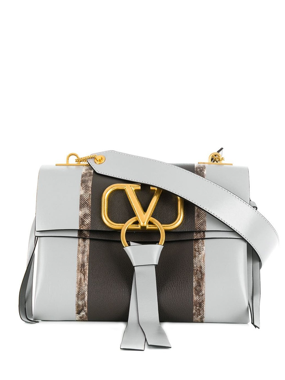 Shoulder bags Valentino Garavani - VRing inlaid stripe small bag -  SW2B0E03WAJIH0
