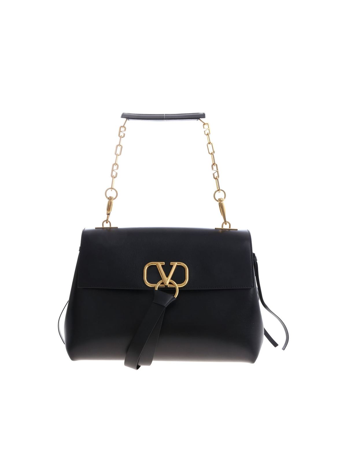 Valentino Vring Shoulder Bag - Black Shoulder Bags, Handbags - VAL377346