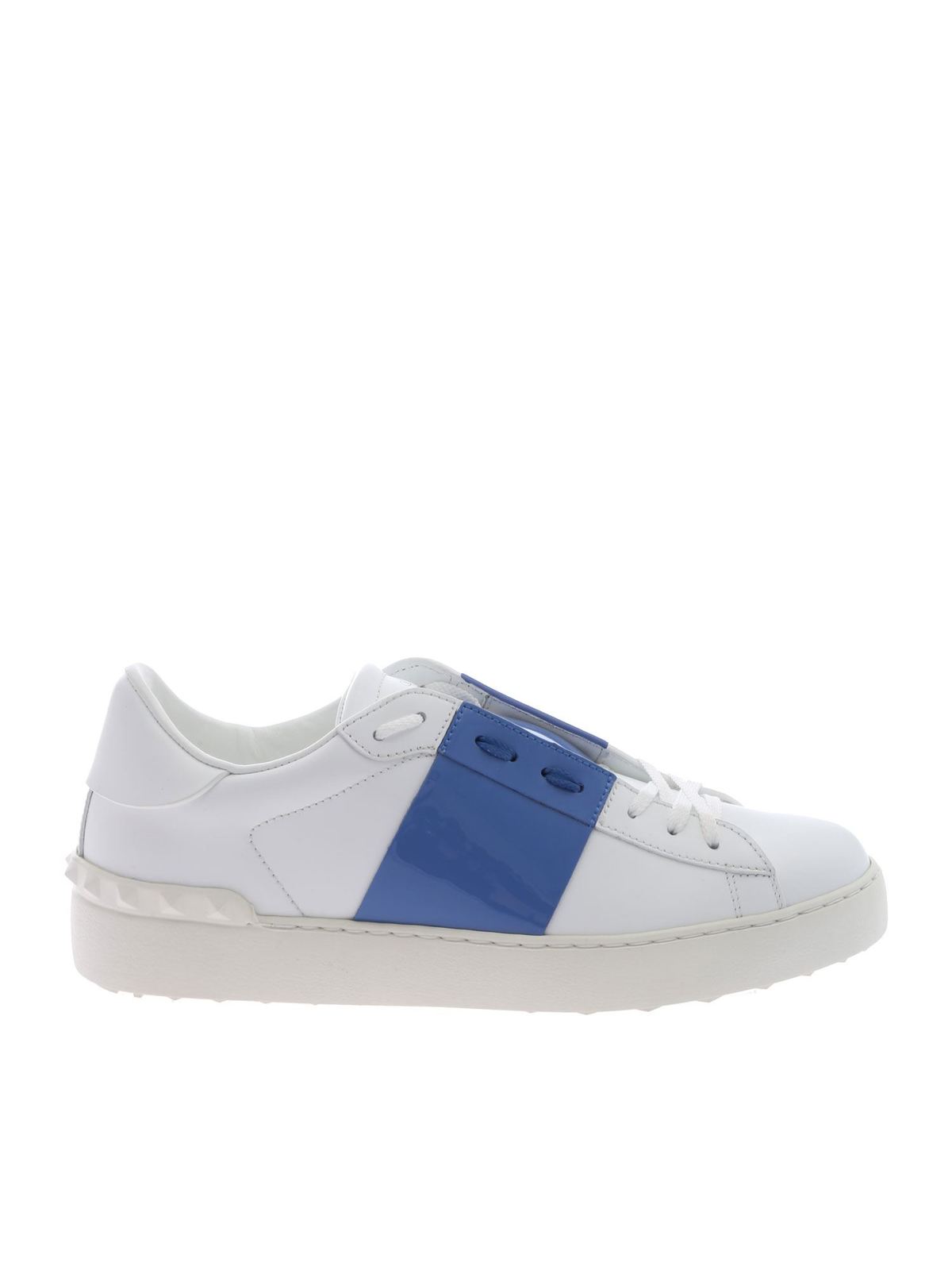 Trainers Valentino Garavani - Open sneakers white and light blue - RW2S0781TCQIY7