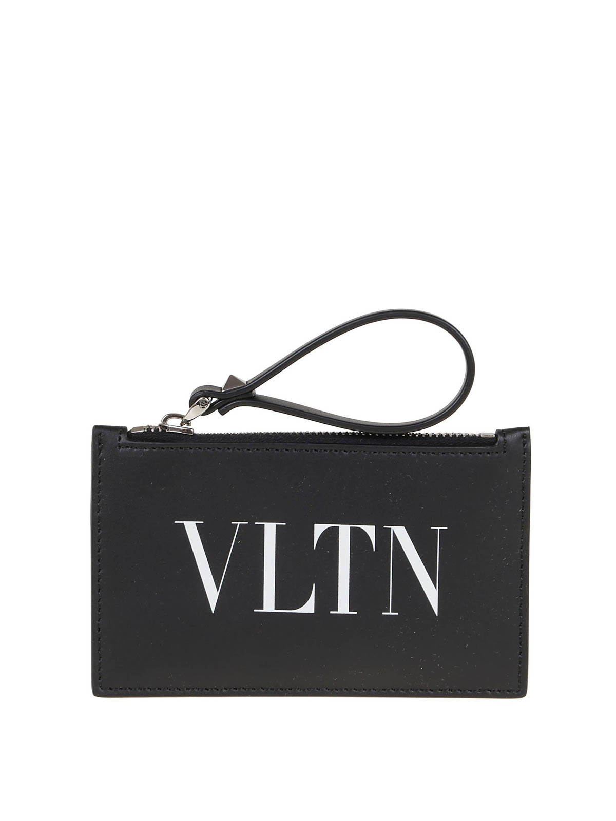 Valentino Garavani VLTN leather pouch - Black|VY2P0540LVN0NO
