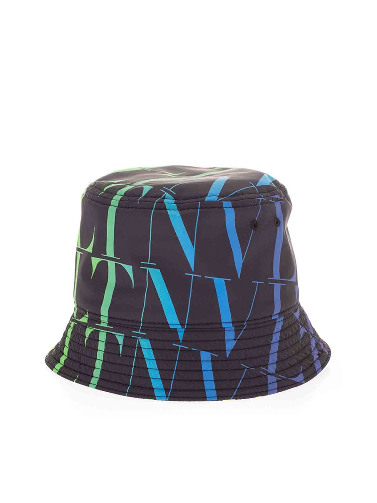 Hats & caps Valentino - VLTN Times multicolor bucket hat in black